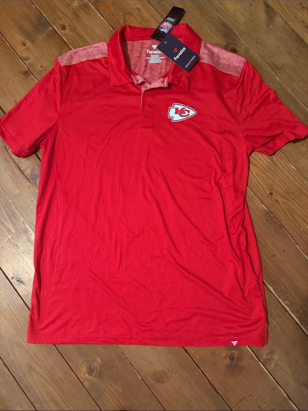 Fanatics Red Kansas City Chiefs Heathered-Accent Polo